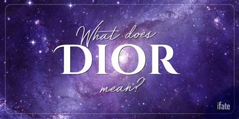 dior meaning in spanish|dior last name.